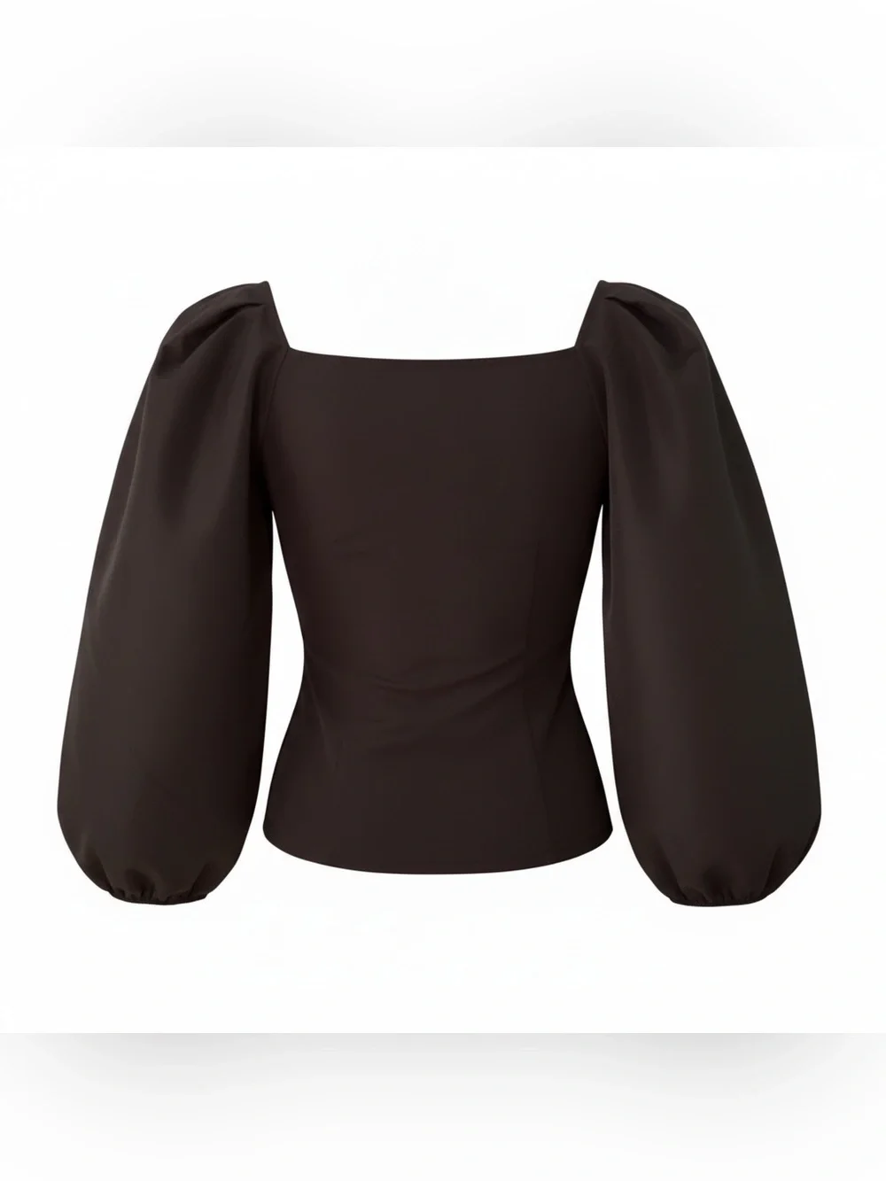 NWT LOFT Puff Sleeve Square Neck Top